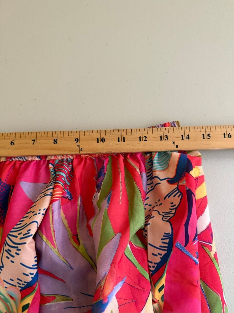 Christian Siriano Tropical Floral Maxi Skirt Small Pink Elastic Waist NWT - Picture 9 of 11